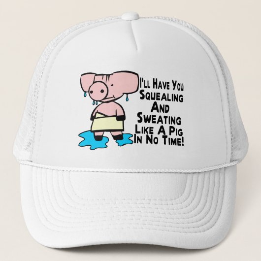 Casquette Transpiration comme un porc (Devant)