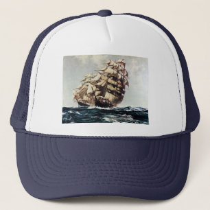 Casquette Transport vintage, Clipper Ships in Rough Seas