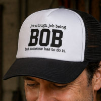 Travail Dur Être Bob Cadeau Personnalisé Nom