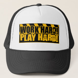 Casquette Travailler dur ! Jeu dur !