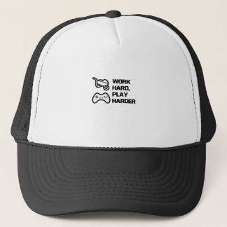 Casquette Travailler dur, Jouer si dur énoncé Conception cla