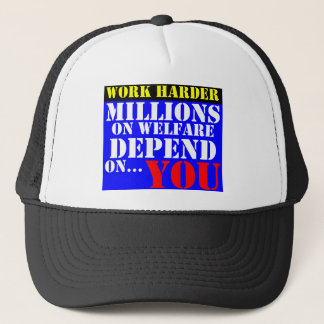 Casquette travailler plus dur - les millions sur l'aide