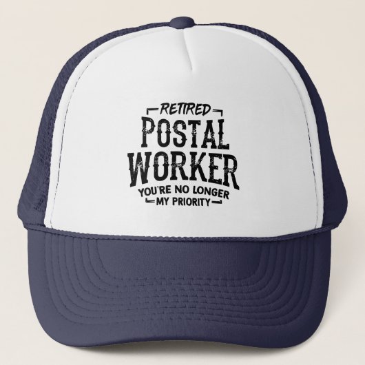 Casquette Travailleur de la poste retraité Mailman Funny (Devant)