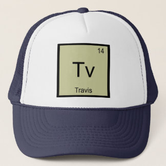 Casquette Travis Nom Chimie Élément Tableau périodique