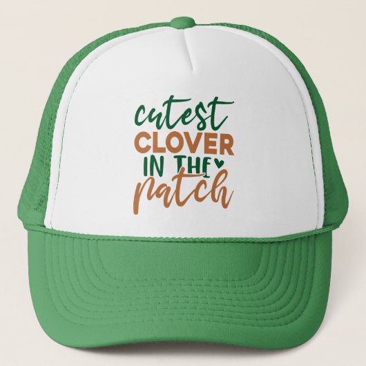 Casquette Trèfle le plus mignon de la parcelle St Patrick's- (Devant)