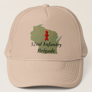 Casquette trente-deuxième L'infanterie avec le Wisconsin