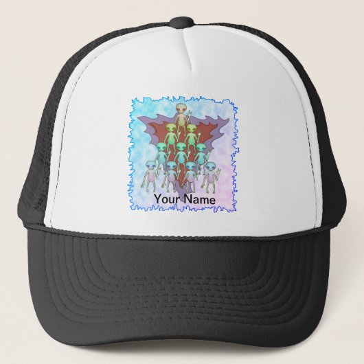 Casquette Triangle Alien violet (Devant)