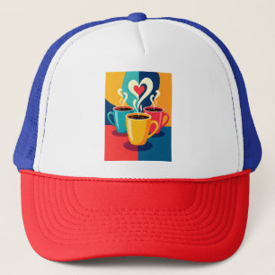 Casquette Triangle of Warmth – Colorful Coffee Mugs with Hea