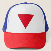 Casquette Triangle rouge inversé Formes géométriques simples (Devant)