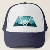 Casquette Triangles de montagne (Devant)