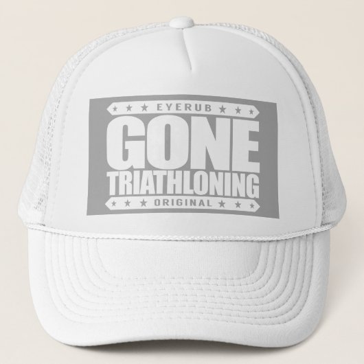 Casquette TRIATHLONING ALLÉS - Un Triathlete fier et (Devant)