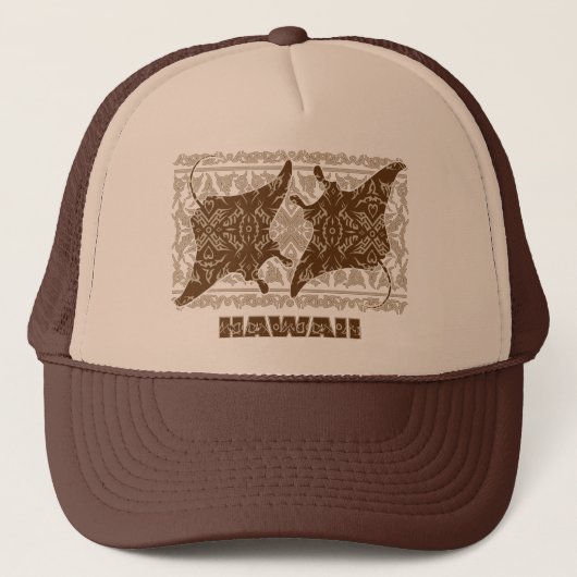 Casquette Tribal-Manta-Ray (Devant)