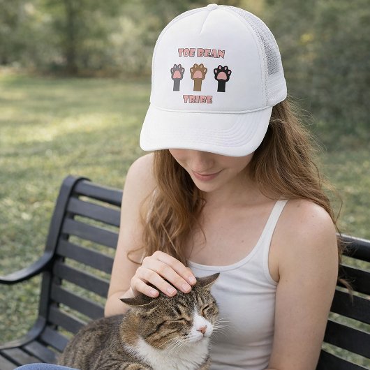 Casquette Tribu des haricots d'orteil Drôle de chat Chats ro