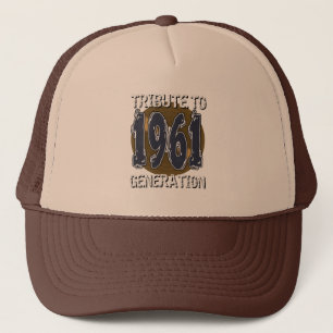 Casquette Tribute to 1961 generation anniversaire Trucker Pet