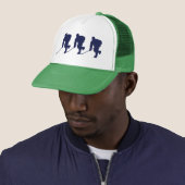 Casquette Trick Green Et Blue (En situation)