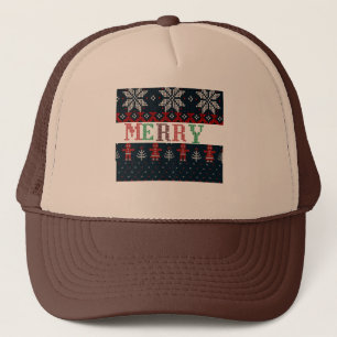 Casquette tricoter Joyeux Noël