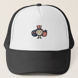 Casquette Trio de baseball patriotique Vintage Vector Shirt_
