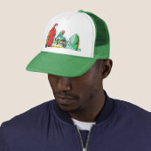 Casquette Trio de perroquets (En situation)