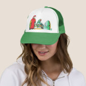Casquette Trio de perroquets (En situation)