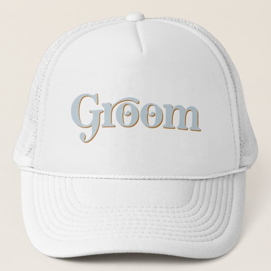 Casquette TRIXIE Retro 70's Theme Blue and Orange Groom (Devant)