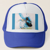 Casquette Troglodyte à dos bleu Watercolour Bébé Bleu Austra (Devant)