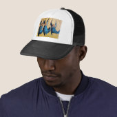 CASQUETTE TROIS ANGES EN BLEU (En situation)