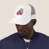 Casquette Trois cerises (En situation)