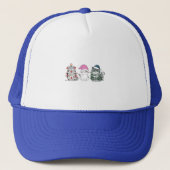 Casquette Trois chats de Noël (Devant)