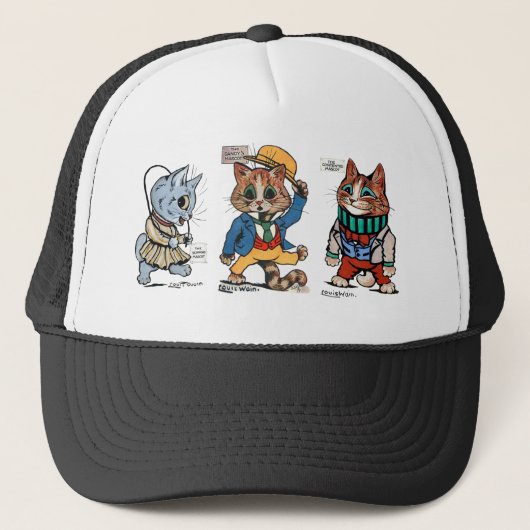Casquette Trois chats, Louis Wain (Devant)