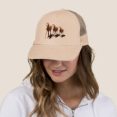 Casquette Trois Chevaux Palomino, (En situation)