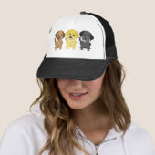Casquette Trois chiens d'arrêt de Labrador (En situation)