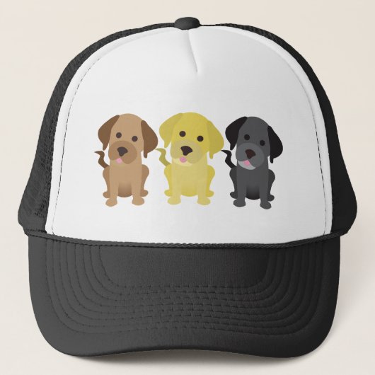 Casquette Trois chiens d'arrêt de Labrador (Devant)