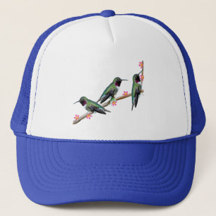 Casquette Trois colibris perchés sur une branche Floss Silt
