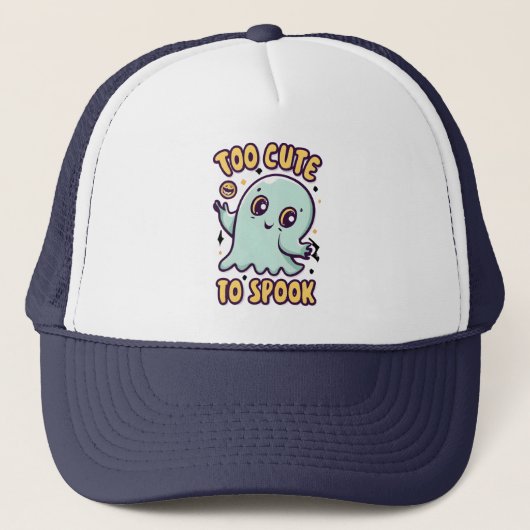 Casquette Trop Mignonne Pour Parler Mignonne Fantôme Hallowe (Devant)