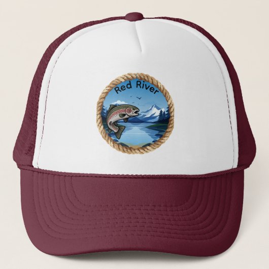 Casquette Trophy Rainbow Trout Mountain Fishing (Devant)