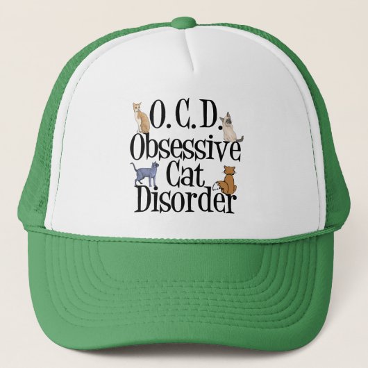 Casquette Trouble de chat obsessionnel (Devant)