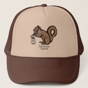 Casquette Trucker à écureuil subversif