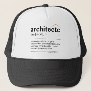 Casquette trucker Architecte