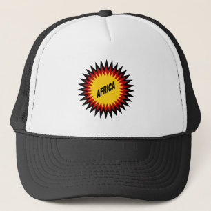 casquette trucker blanc noir SOLEIL AFRIKA Pet