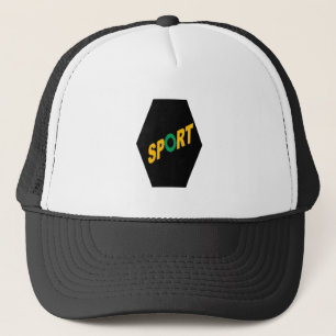 Casquette Trucker blanc noir SPORT FOR ALL