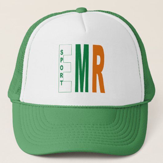 Casquette trucker blanc/vert  EMILIE ROMAGNA SPORT (Devant)
