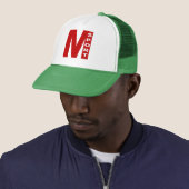 Casquette Trucker blanc/vert MILANO SPORT (En situation)