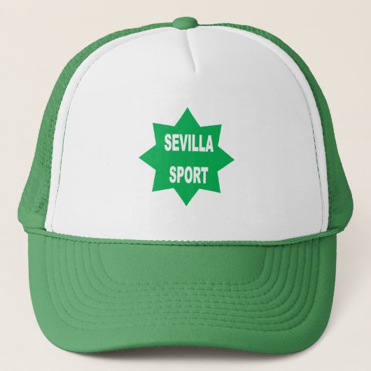 Casquette Trucker blanc vert  SEVILLA  SPORT (Devant)
