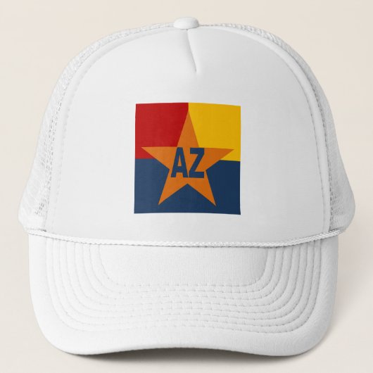 Casquette Trucker blanche ARIZONA (Devant)