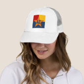Casquette Trucker blanche ARIZONA (En situation)