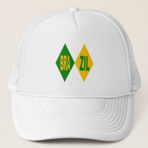 Casquette Trucker blanche  BRAZIL