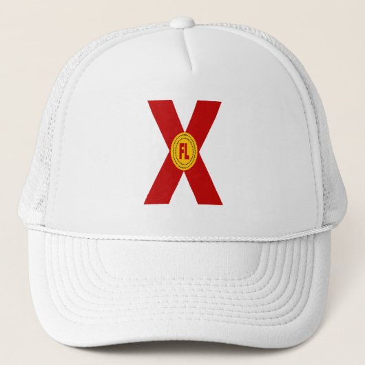 Casquette Trucker blanche FLORIDA (Devant)