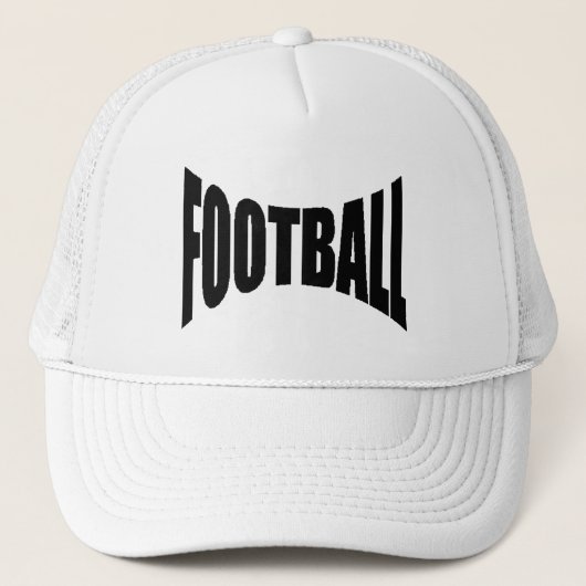 Casquette trucker blanche FOOTBALL (Devant)