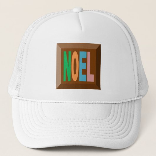 Casquette Trucker blanche NOEL CHOCOLAT (Devant)