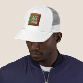 Casquette Trucker blanche NOEL CHOCOLAT (En situation)